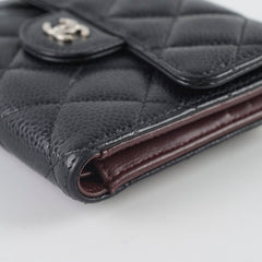 Chanel Fold Wallet Caviar Black 2019