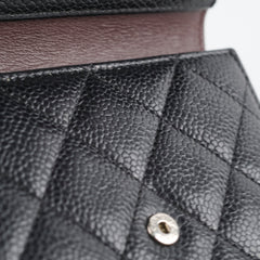 Chanel Fold Wallet Caviar Black 2019