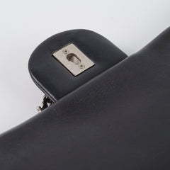 Chanel Maxi Black Rain Jacket Flap Bag Lambskin