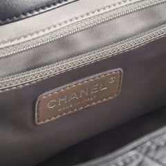 Chanel Maxi Black Rain Jacket Flap Bag Lambskin