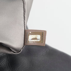 Chanel Maxi Black Rain Jacket Flap Bag Lambskin