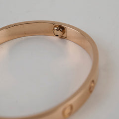 Cartier Love Bracelet Classic Model Pink Gold Size 16
