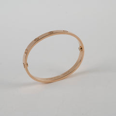 Cartier Love Bracelet Classic Model Pink Gold Size 16