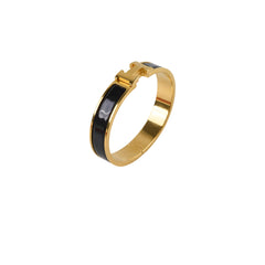 Hermes Clic H Bracelet Black/Gold