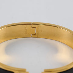 Hermes Clic H Bracelet Black/Gold