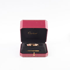 Cartier Love Bracelet Classic Model Pink Gold Size 16