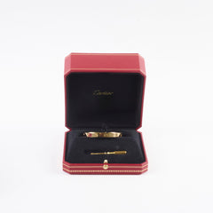 Cartier Love Bracelet Classic Model Yellow Gold Size 16