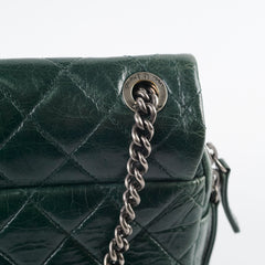 Chanel Seasonal Flap Camera Bag Dark Green 2014