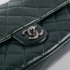 Chanel Seasonal Flap Camera Bag Dark Green 2014