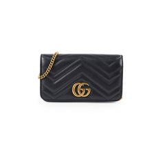 Gucci Marmont Wallet On Chain Black