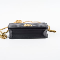 Gucci Marmont Wallet On Chain Black