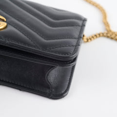 Gucci Marmont Wallet On Chain Black