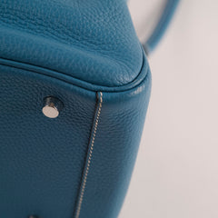 Hermes Lindy 30 Blue Jeans Clemence 2015