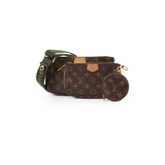 Louis Vuitton Multi-pochette Monogram Khaki Strap