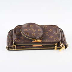 Louis Vuitton Multi-pochette Monogram Khaki Strap