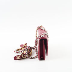 Chanel 19 Wallet On Chain WOC Calfskin Burgundy (Microchipped)