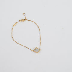 Van Cleef & Arpels Sweet Alhambra White Mother of Pearl Bracelet