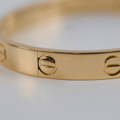 Cartier Love Bracelet with 4 Diamonds Classic Model Size 16