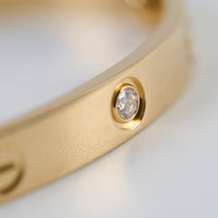 Cartier Love Bracelet with 4 Diamonds Classic Model Size 16