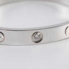 Cartier Love Bracelet 4 Diamond Bracelet Size 16