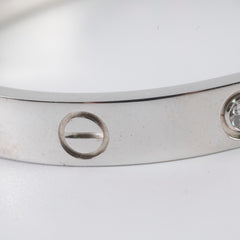 Cartier Love Bracelet 4 Diamond Bracelet Size 16