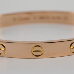 Cartier Love Bracelet Classic Model Size 16