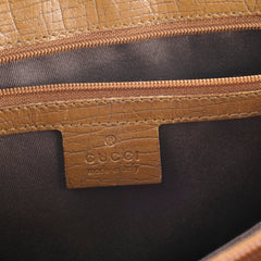 Gucci GG Supreme Tote Bag Bamboo Top Handle