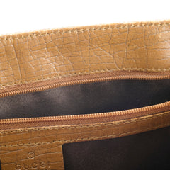 Gucci GG Supreme Tote Bag Bamboo Top Handle