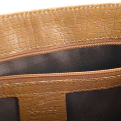 Gucci GG Supreme Tote Bag Bamboo Top Handle