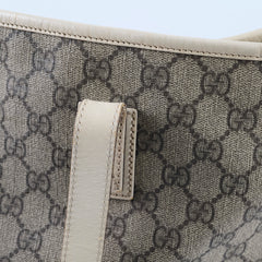 Gucci GG Supreme Tote Bag Brown/White