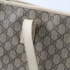 Gucci GG Supreme Tote Bag Brown/White