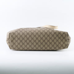 Gucci GG Supreme Tote Bag Brown/White