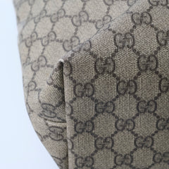 Gucci GG Supreme Tote Bag Brown/White