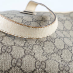 Gucci GG Supreme Tote Bag Brown/White
