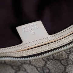 Gucci GG Supreme Tote Bag Brown/White