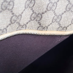 Gucci GG Supreme Tote Bag Brown/White