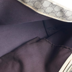 Gucci GG Supreme Tote Bag Brown/White