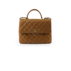 Chanel Large Trendy CC Caramel Beige Lambskin