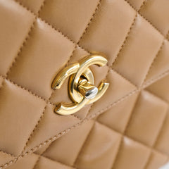 Chanel Large Trendy CC Caramel Beige Lambskin