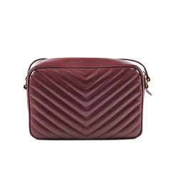 Saint Laurent Lou Camera Maroon Bag