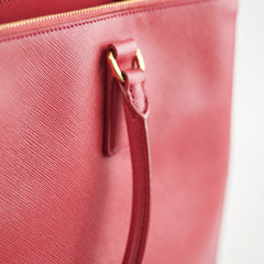 Prada Galleria Saffiano Leather Tote Pink
