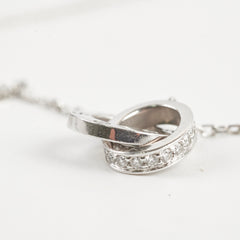 Cartier White Gold Love Necklace Diamonds