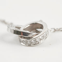 Cartier White Gold Love Necklace Diamonds