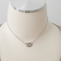 Cartier White Gold Love Necklace Diamonds