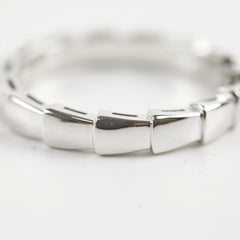 Bvlgari Serpenti Viper Ring 18k White Gold Size 59