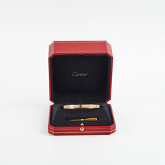 Cartier Love Bracelet Pave Aftermarket Diamonds Size 19 (2015)