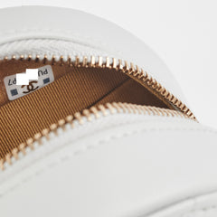 Chanel Round Pearl Crush Clutch With Chain Grey Lambskin