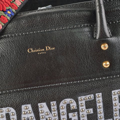 Christian Dior Diorangeles Studded Leather Tote Black