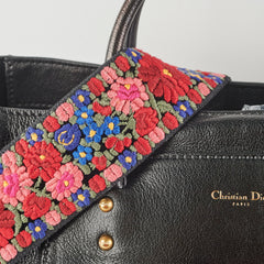 Christian Dior Diorangeles Studded Leather Tote Black