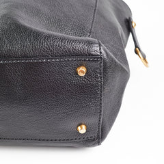 Christian Dior Diorangeles Studded Leather Tote Black